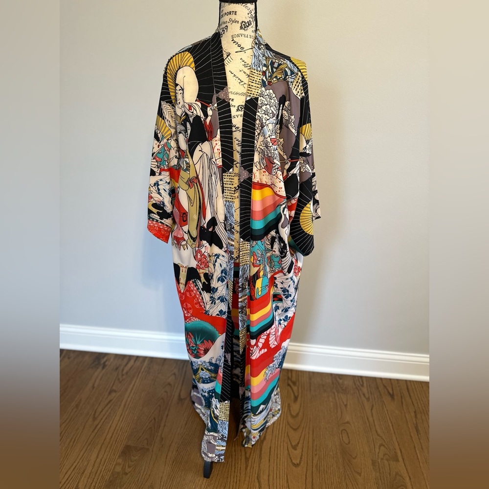 Beautiful and vibrant kimono